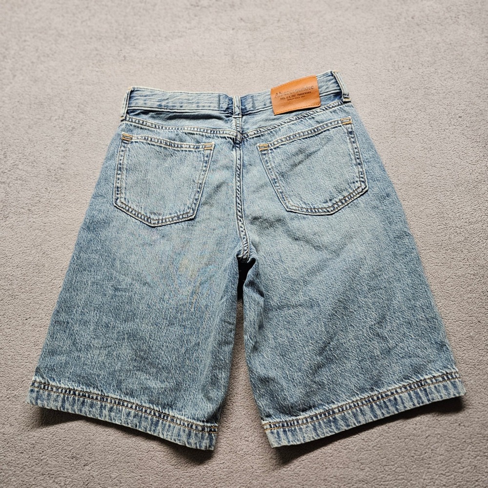 Abercrombie Kids Denim Shorts Boys 11/12 Blue Light Wash Regular - Picture 11 of 12